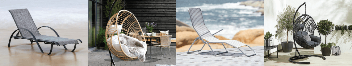 Chaises longues extérieures
