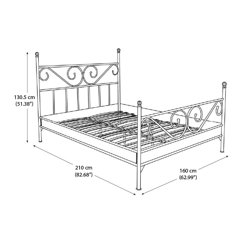 Metal bed online frame jysk