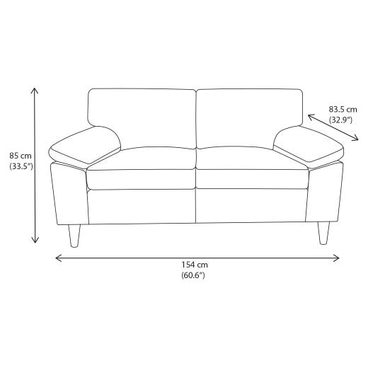 GEDVED Grey Loveseat Sofa | JYSK Canada