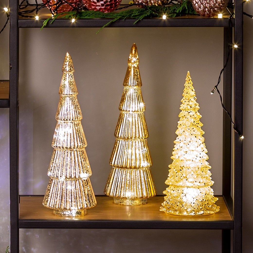 LETTAN LED Mini Glitter Cone Christmas Trees JYSK CA