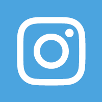 Light blue Instagram logo.