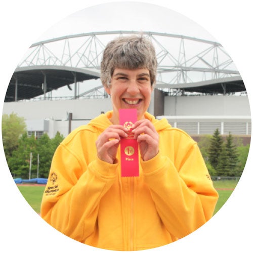 Brita Hall, Special Olympics Gold Medalist