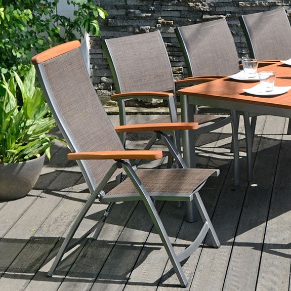 FSC certified PRESTIGE high-back position patio dining chair from JYSK Canada