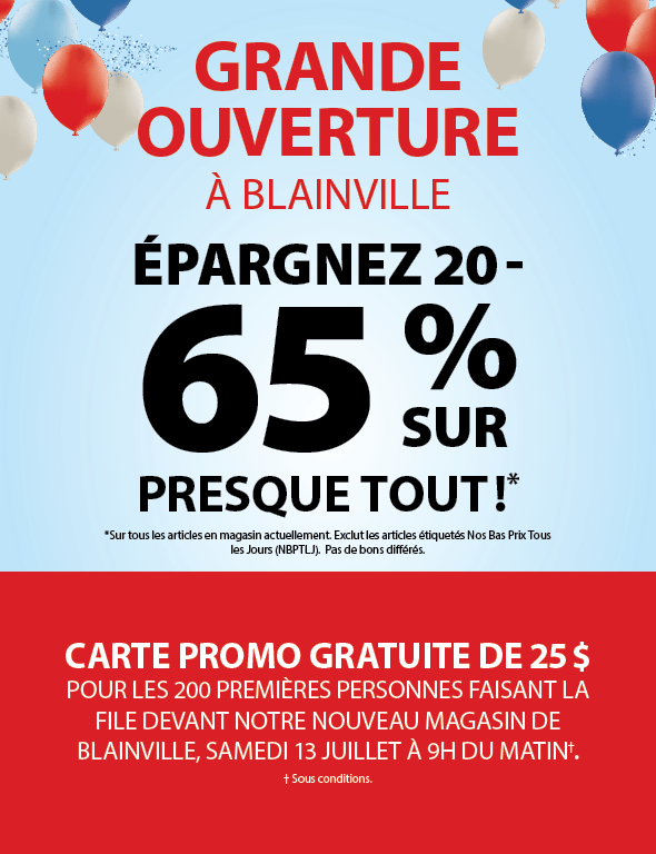 Flyer d'ouverture de l'Blainville 